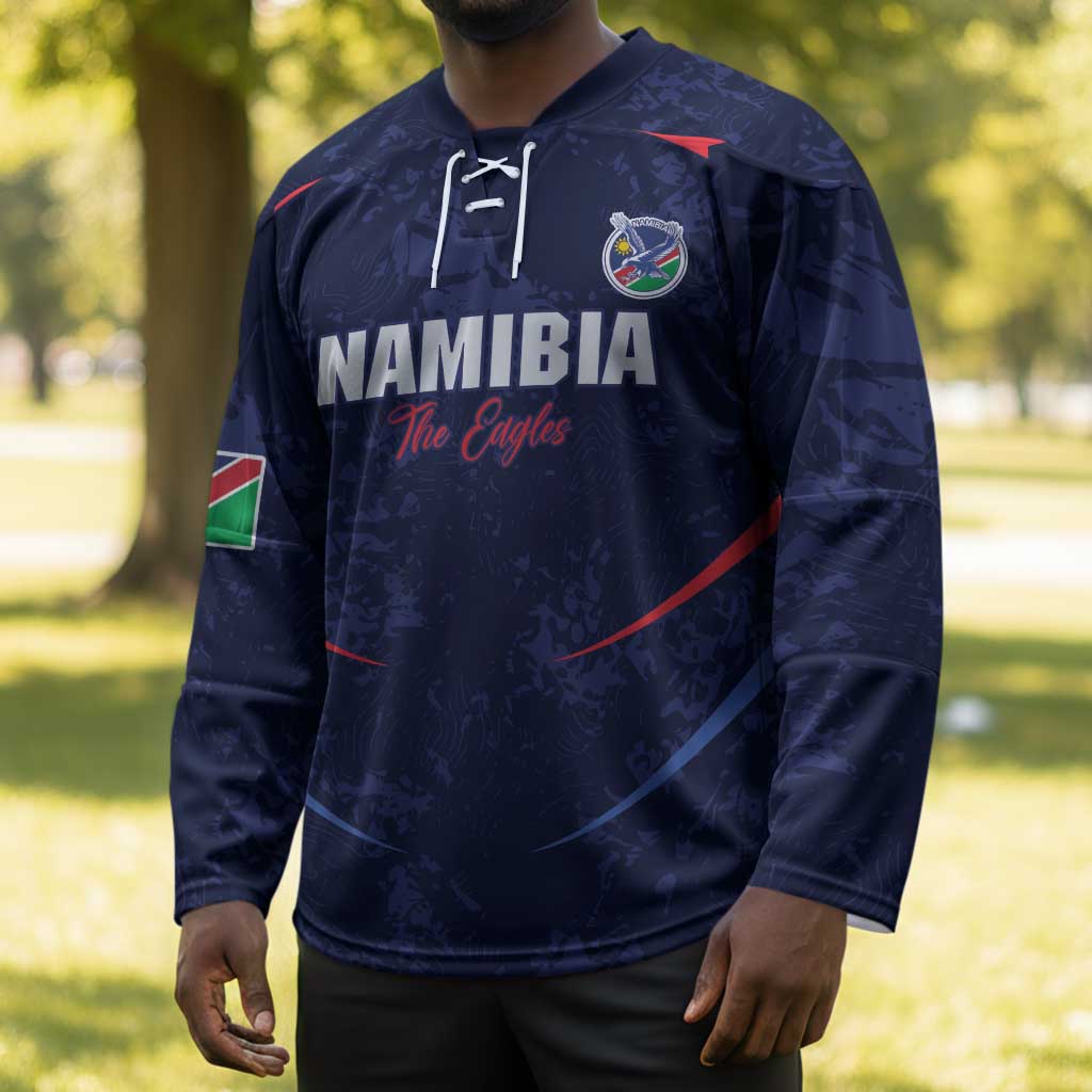 Namibia Cricket Custom Hockey Jersey Come On Eagles