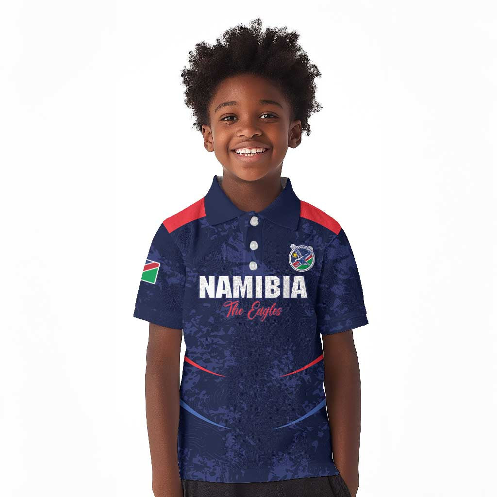 Namibia Cricket Custom Kid Polo Shirt Come On Eagles