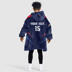 Namibia Cricket Custom Kid Wearable Blanket Hoodie Come On Eagles
