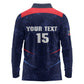 Namibia Cricket Custom Long Sleeve Polo Shirt Come On Eagles