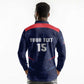 Namibia Cricket Custom Long Sleeve Polo Shirt Come On Eagles