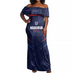 Namibia Cricket Custom Off Shoulder Maxi Dress Come On Eagles