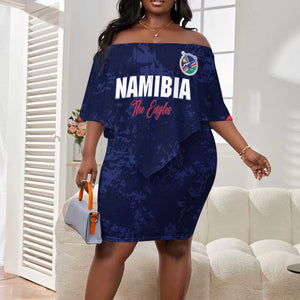 Namibia Cricket Custom Off Shoulder Short Dress Come On Eagles
