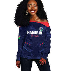 Namibia Cricket Custom Off Shoulder Sweater Come On Eagles