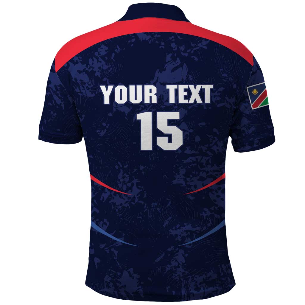 Namibia Cricket Custom Polo Shirt Come On Eagles
