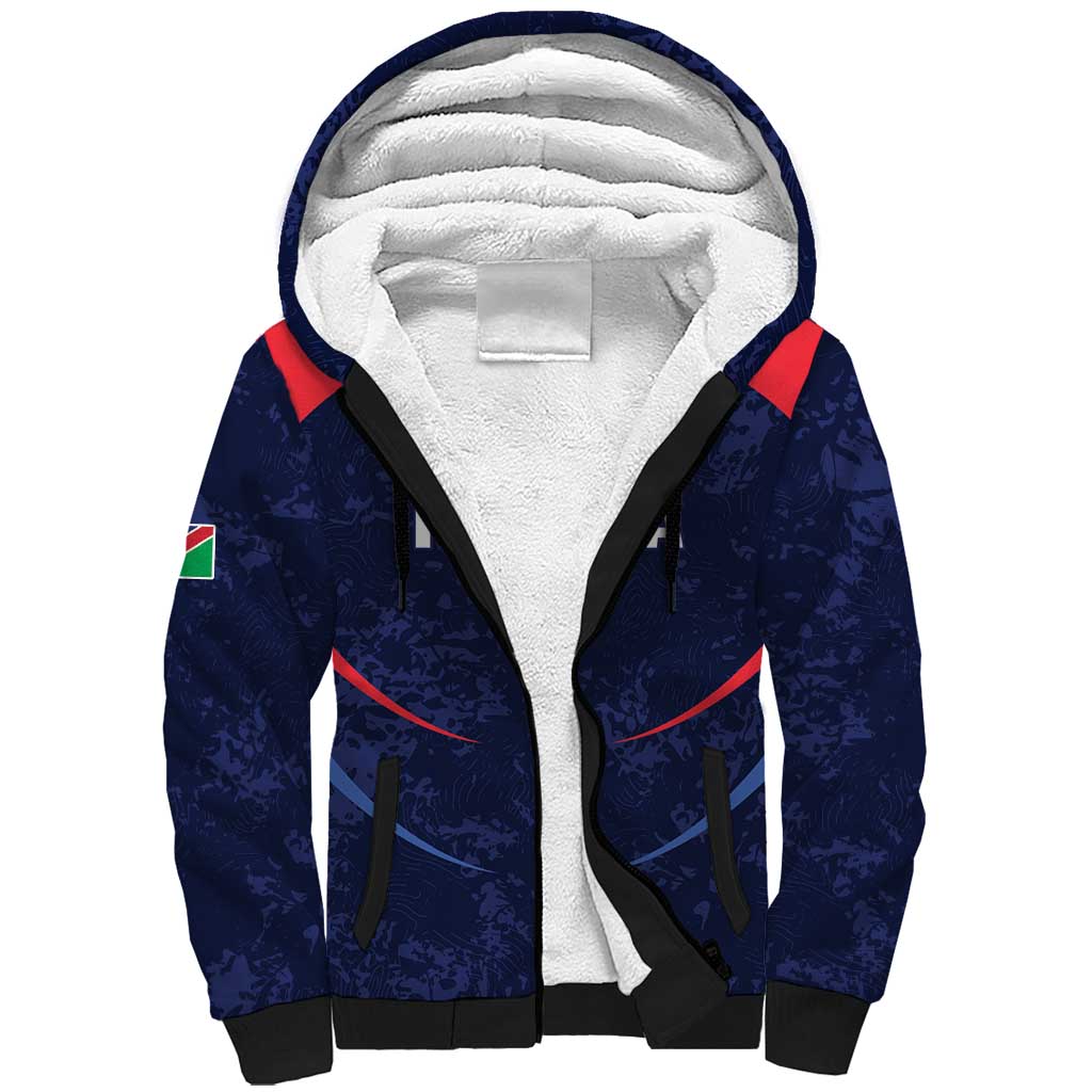 Namibia Cricket Custom Sherpa Hoodie Come On Eagles