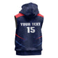 Namibia Cricket Custom Sleeveless Zip Hoodie Come On Eagles