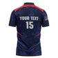 Namibia Cricket Custom Zipper Polo Shirt Come On Eagles