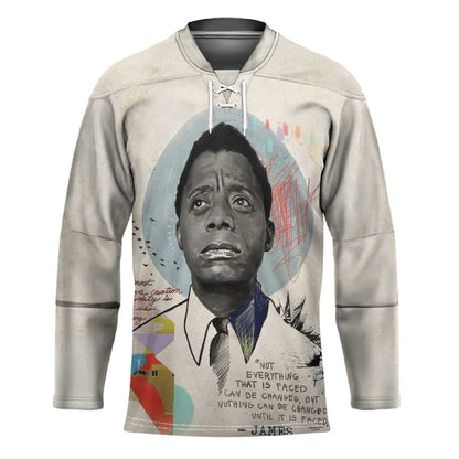 James Baldwin Hockey Jersey Civil Rights Writer