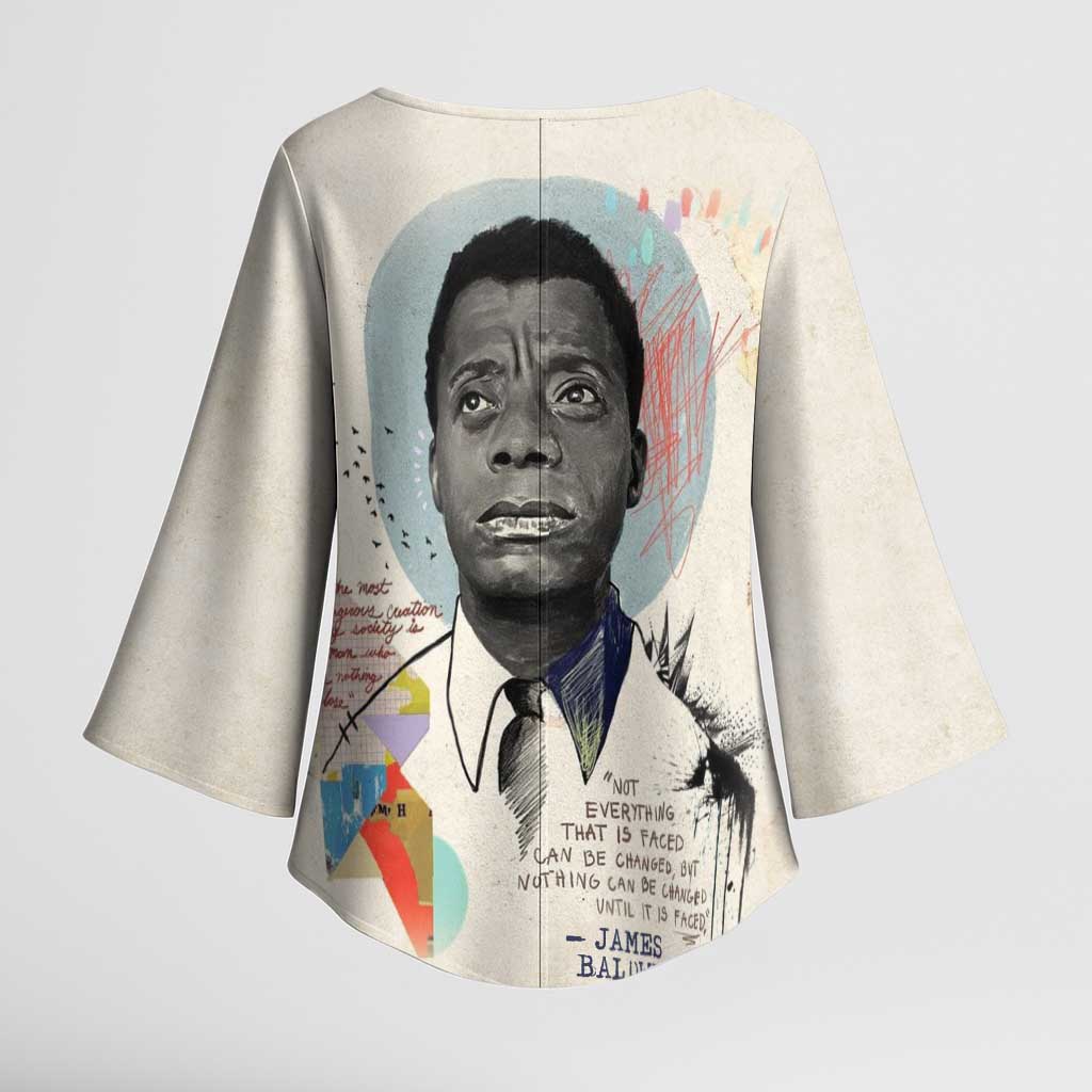 James Baldwin Kimono Sleeve Blouse Civil Rights Writer