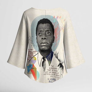 James Baldwin Kimono Sleeve Blouse Civil Rights Writer