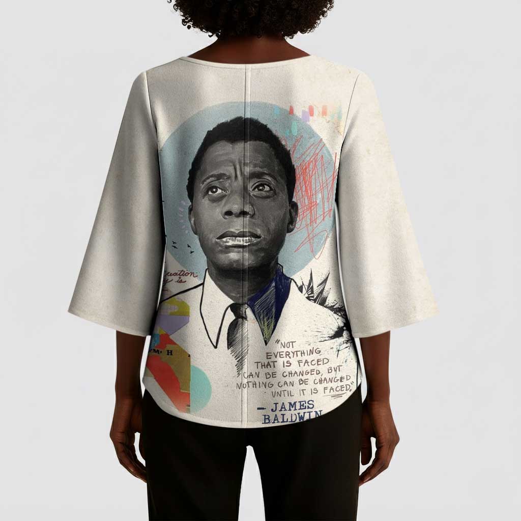 James Baldwin Kimono Sleeve Blouse Civil Rights Writer