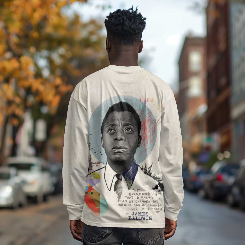 James Baldwin Long Sleeve Shirt Civil Rights Writer