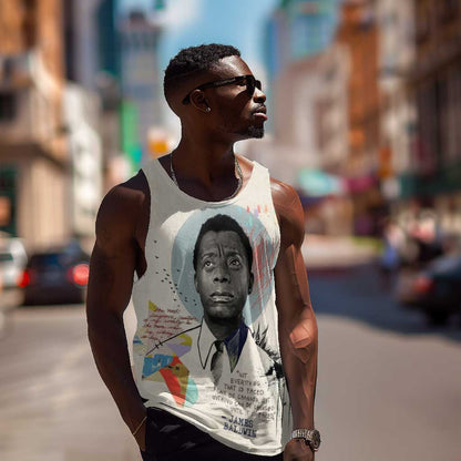 James Baldwin Men Tank Top Civil Rights Writer