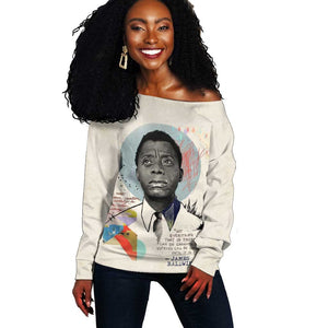 James Baldwin Off Shoulder Sweater Civil Rights Writer