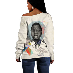 James Baldwin Off Shoulder Sweater Civil Rights Writer