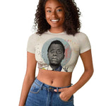 James Baldwin Raglan Cropped T shirt Civil Rights Writer