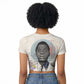 James Baldwin Raglan Cropped T shirt Civil Rights Writer