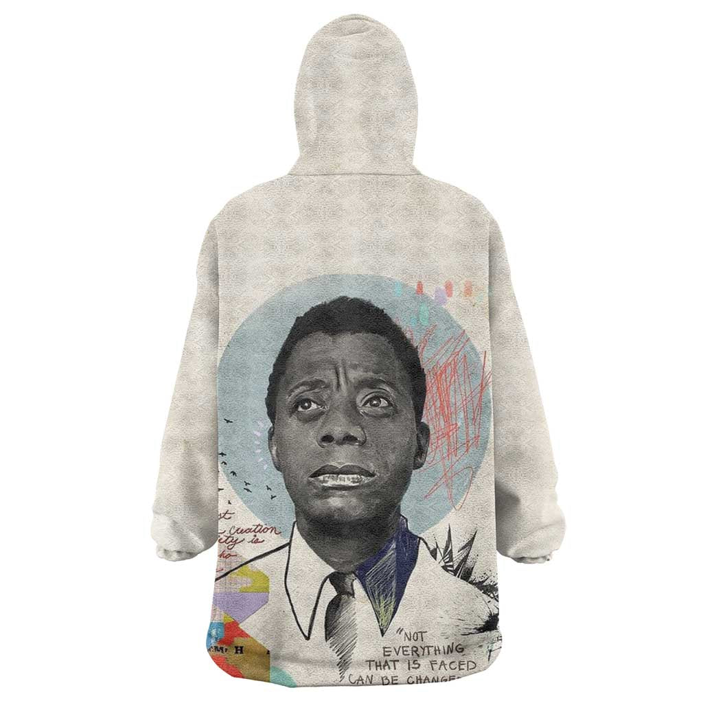 James Baldwin Wearable Blanket Hoodie Civil Rights Writer