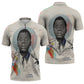 James Baldwin Zipper Polo Shirt Civil Rights Writer
