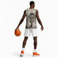 James Baldwin Basketball Jersey Vintage Newspaper Style