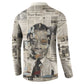 James Baldwin Button Sweatshirt Vintage Newspaper Style
