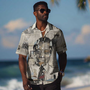 James Baldwin Hawaiian Shirt Vintage Newspaper Style