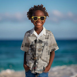 James Baldwin Kid Hawaiian Shirt Vintage Newspaper Style