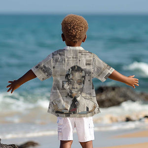 James Baldwin Kid Hawaiian Shirt Vintage Newspaper Style