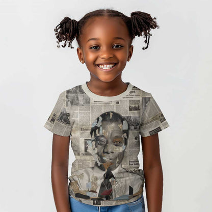 James Baldwin Kid T shirt Vintage Newspaper Style