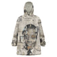 James Baldwin Kid Wearable Blanket Hoodie Vintage Newspaper Style