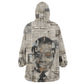 James Baldwin Kid Wearable Blanket Hoodie Vintage Newspaper Style