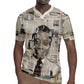 James Baldwin Rugby Jersey Vintage Newspaper Style
