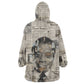 James Baldwin Wearable Blanket Hoodie Vintage Newspaper Style