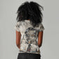James Baldwin Women V-Neck T-Shirt Vintage Newspaper Style