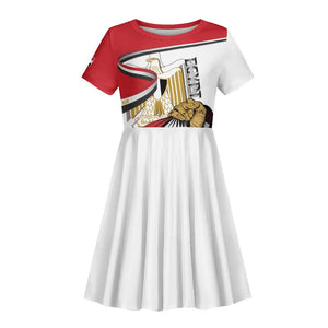 Personalized Egyptian Revolution Kid Short Sleeve Dress July 23rd