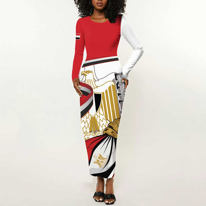 Personalized Egyptian Revolution Long Sleeve Bodycon Dress July 23rd LT15