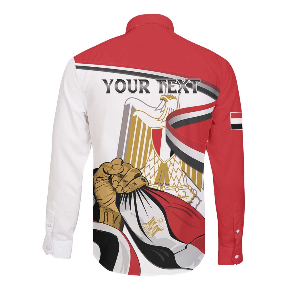 Personalized Egyptian Revolution Long Sleeve Button Shirt July 23rd