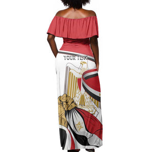 Personalized Egyptian Revolution Off Shoulder Maxi Dress July 23rd