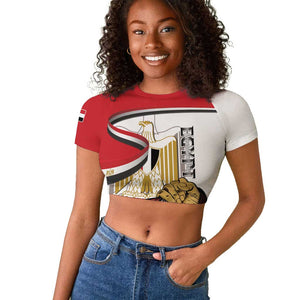 Personalized Egyptian Revolution Raglan Cropped T shirt July 23rd