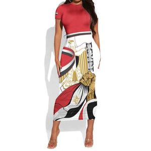 Personalized Egyptian Revolution Short Sleeve Bodycon Dress July 23rd LT15