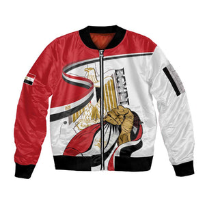 Personalized Egyptian Revolution Sleeve Zip Bomber Jacket July 23rd