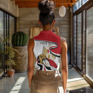 Personalized Egyptian Revolution Women Sleeveless Polo Shirt July 23rd
