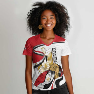 Personalized Egyptian Revolution Women V-Neck T-Shirt July 23rd