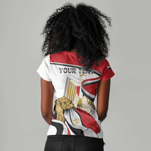 Personalized Egyptian Revolution Women V-Neck T-Shirt July 23rd