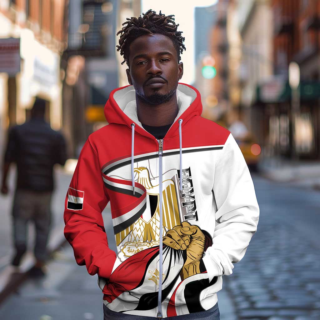 Personalized Egyptian Revolution Zip Hoodie July 23rd