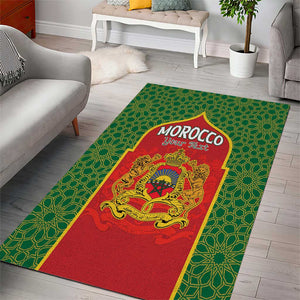 Personalized Morocco Fete du Trone Area Rug King Lion