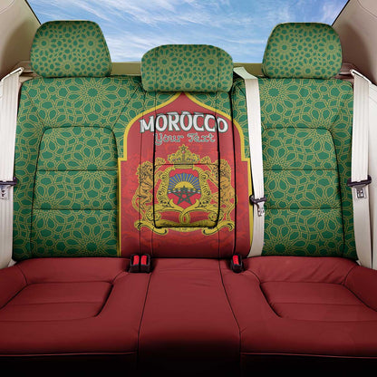 Personalized Morocco Fete du Trone Back Car Seat Cover King Lion