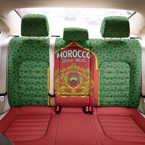 Personalized Morocco Fete du Trone Back Car Seat Cover King Lion