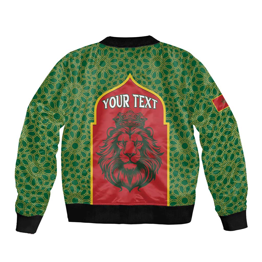 Personalized Morocco Fete du Trone Bomber Jacket King Lion